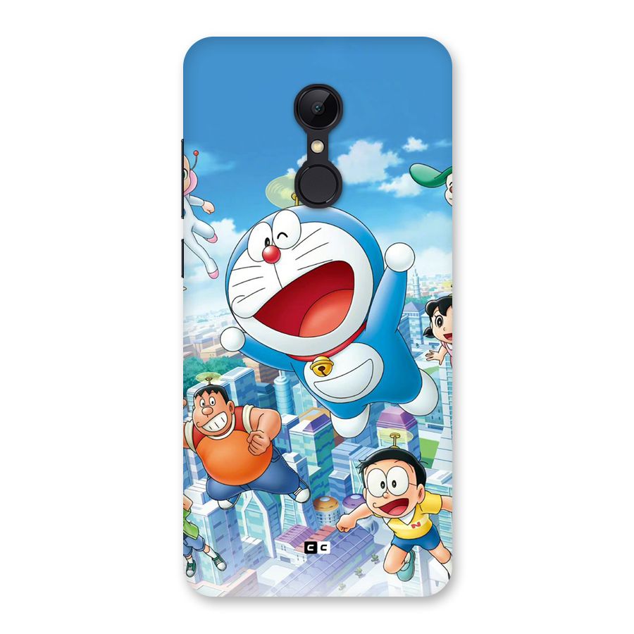 Doremon Flying Back Case for Redmi 5