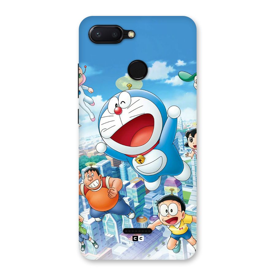 Doremon Flying Back Case for Redmi 6