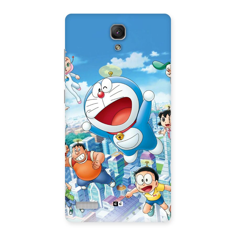 Doremon Flying Back Case for Redmi Note
