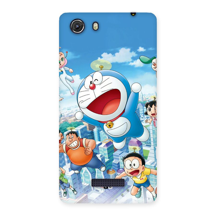 Doremon Flying Back Case for Unite 3