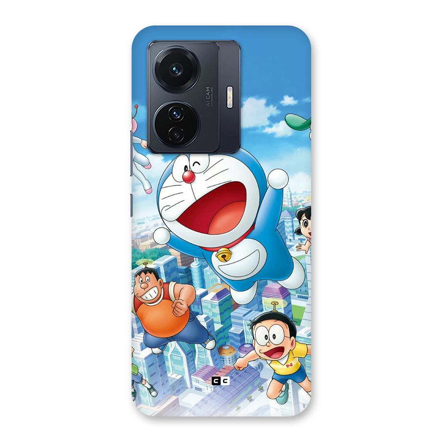 Doremon Flying Back Case for Vivo T1 Pro