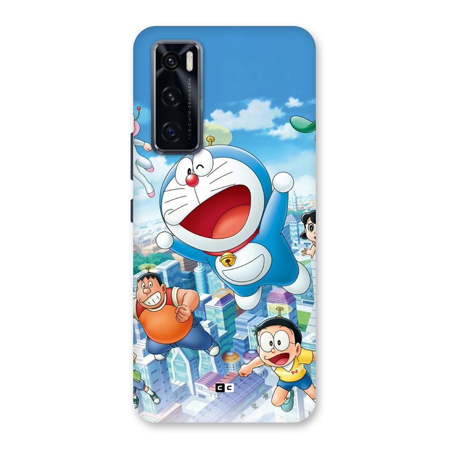 Doremon Flying Back Case for Vivo V20 SE