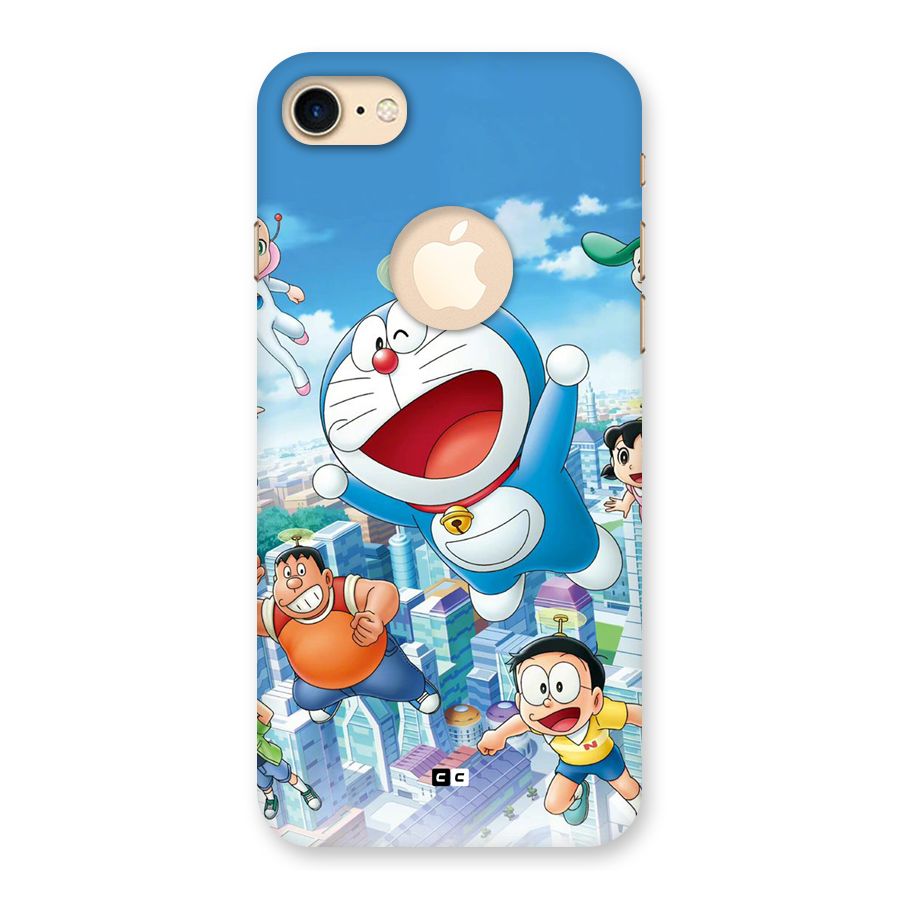 Doremon Flying Back Case for iPhone 7 Logo Cut
