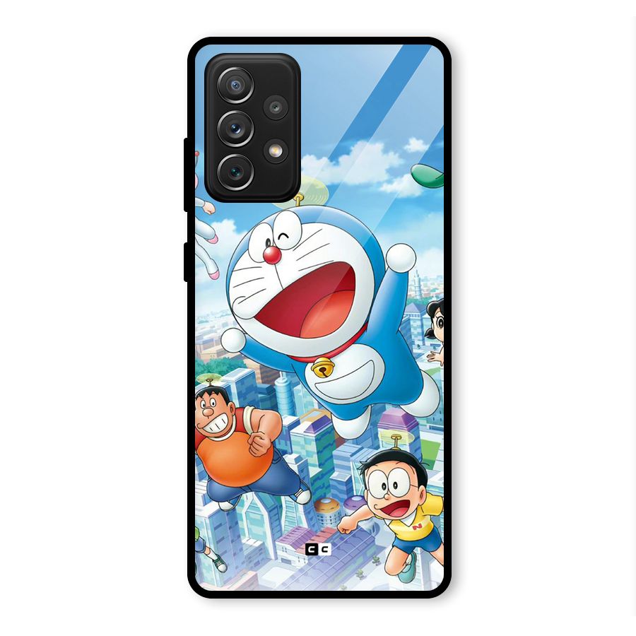 Doremon Flying Glass Back Case for Galaxy A72