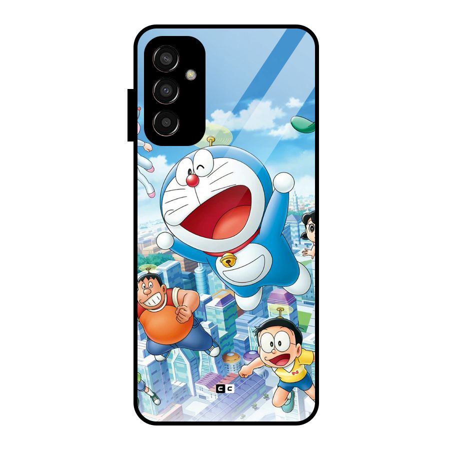 Doremon Flying Glass Back Case for Galaxy F13