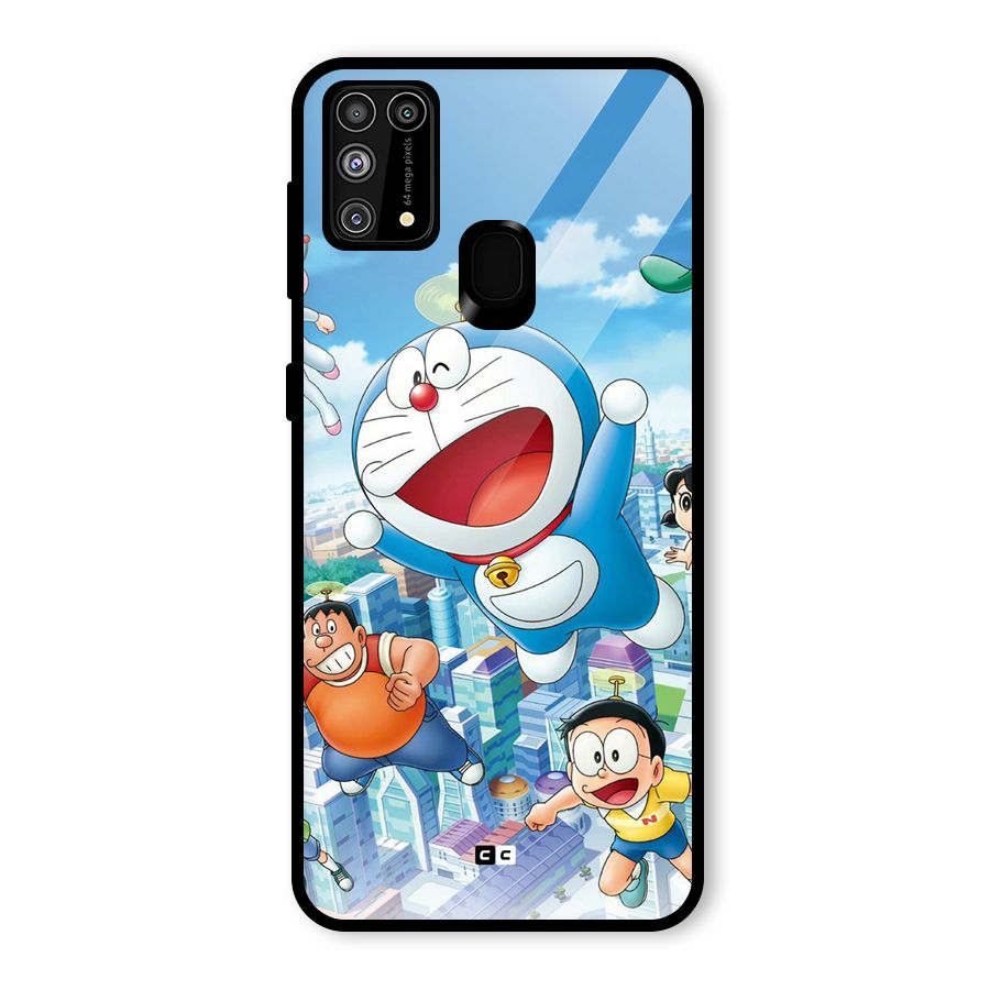 Doremon Flying Glass Back Case for Galaxy F41