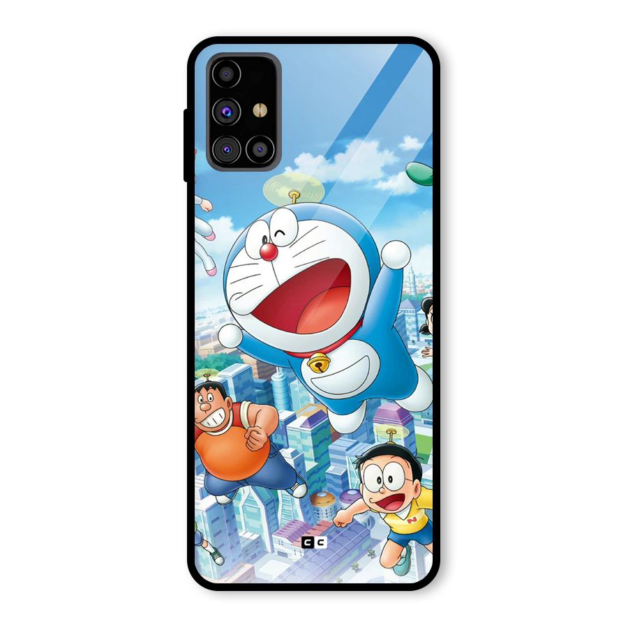Doremon Flying Glass Back Case for Galaxy M31s