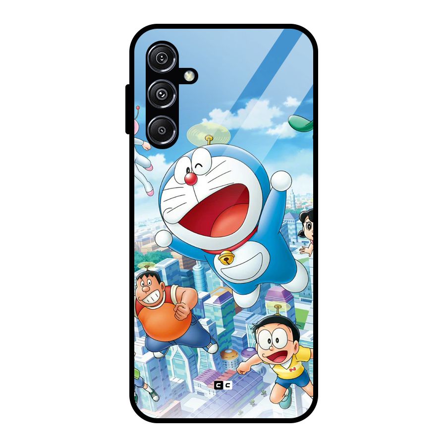 Doremon Flying Glass Back Case for Galaxy M34 5G