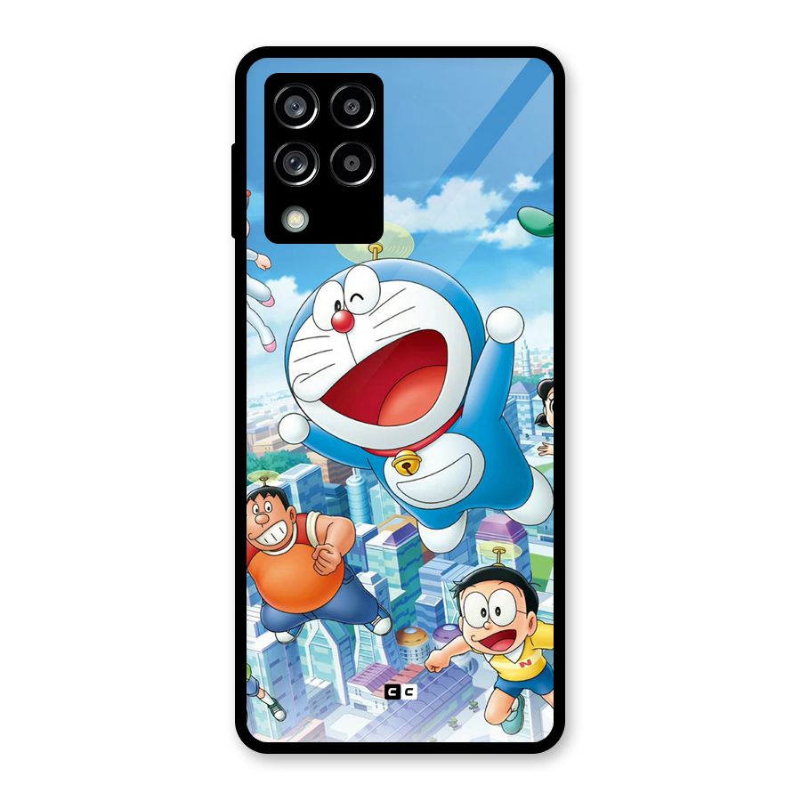 Doremon Flying Glass Back Case for Galaxy M53 5G