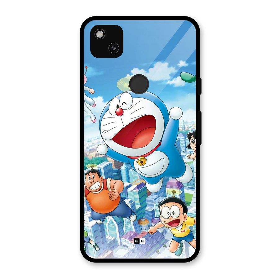 Doremon Flying Glass Back Case for Google Pixel 4a