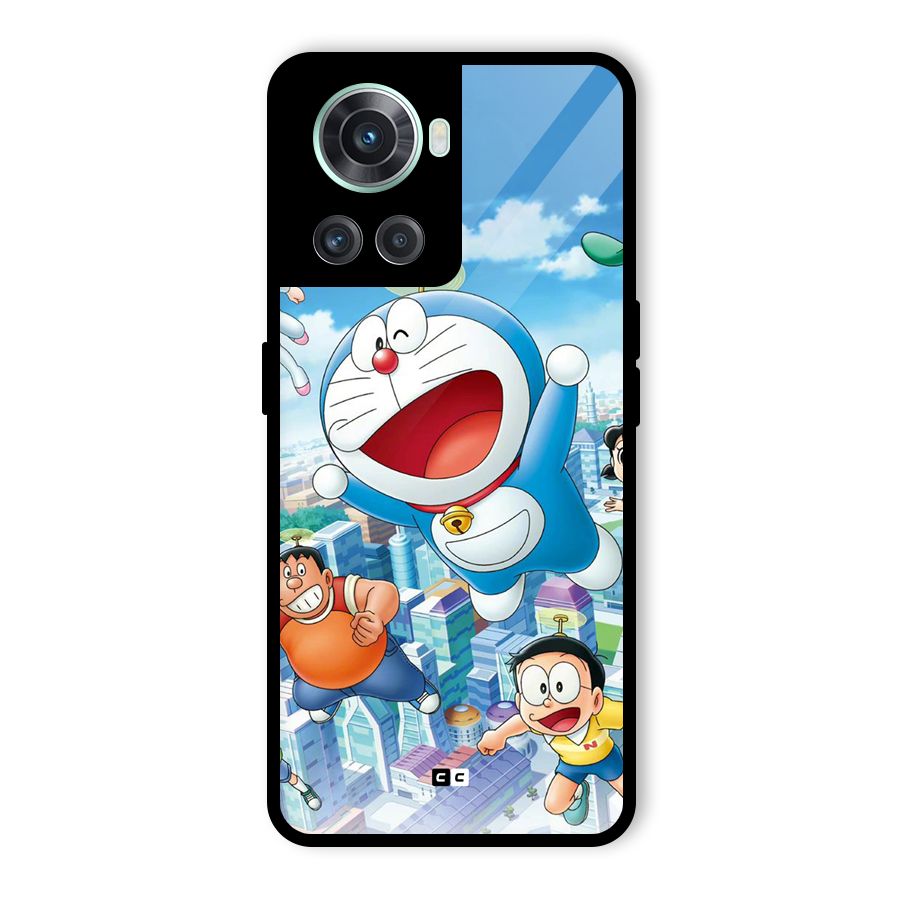 Doremon Flying Glass Back Case for OnePlus 10R