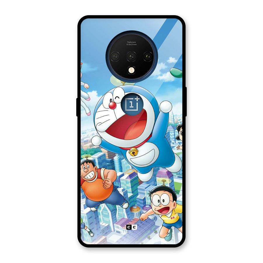 Doremon Flying Glass Back Case for OnePlus 7T