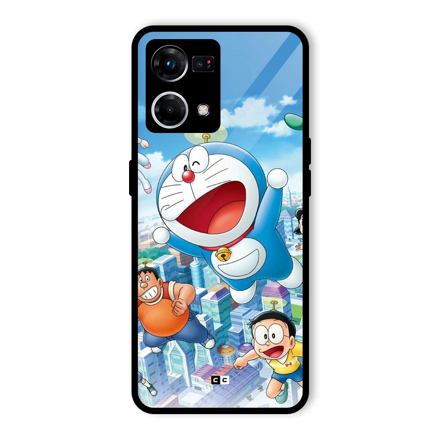 Doremon Flying Glass Back Case for Oppo F21s Pro 4G