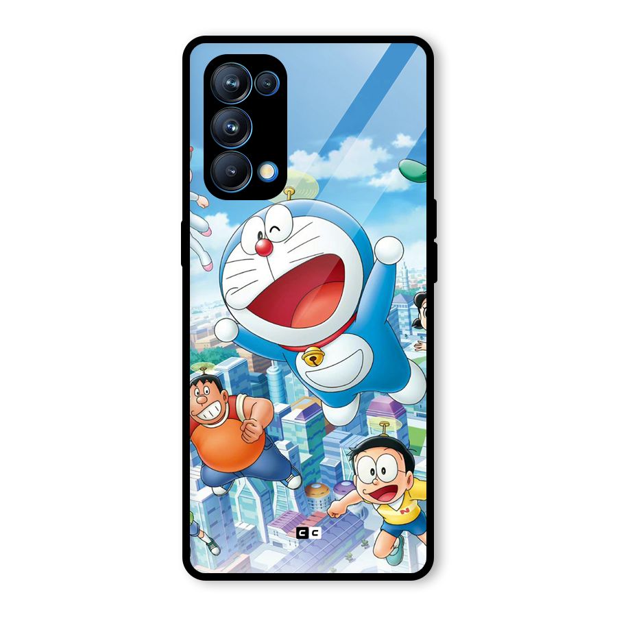 Doremon Flying Glass Back Case for Oppo Reno5 Pro 5G