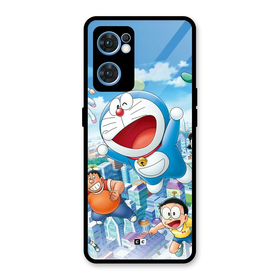 Doremon Flying Glass Back Case for Oppo Reno7 5G