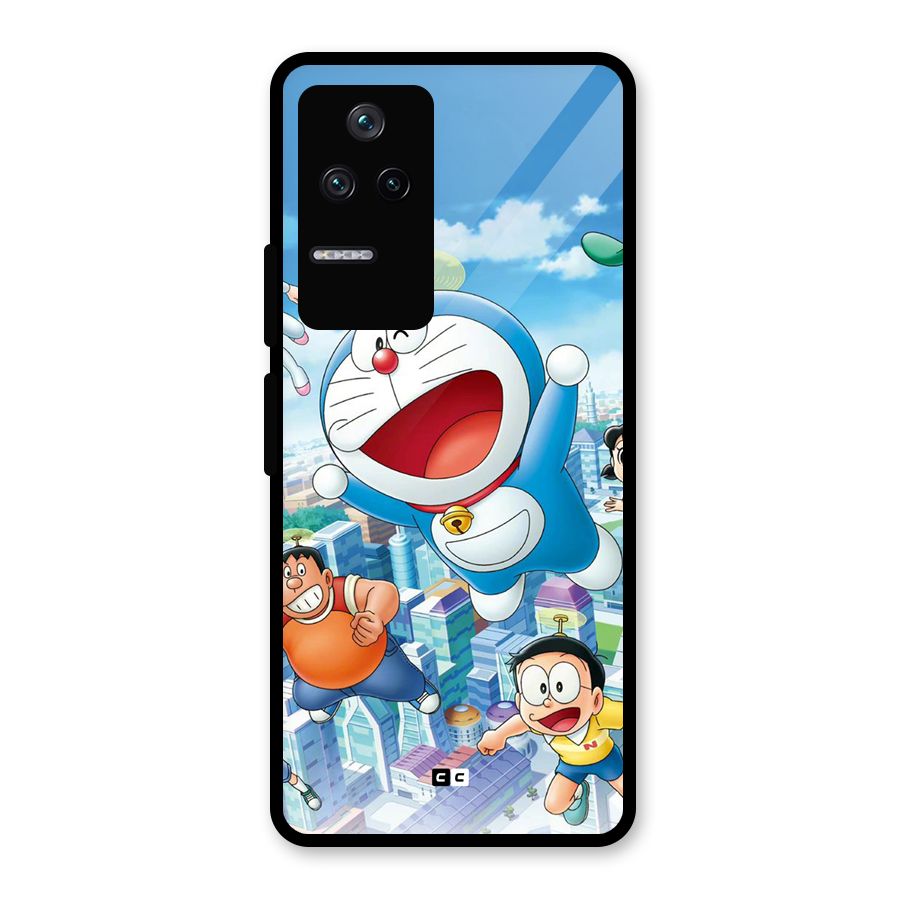 Doremon Flying Glass Back Case for Poco F4 5G
