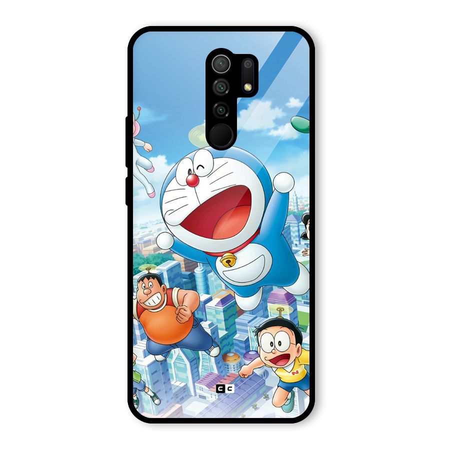 Doremon Flying Glass Back Case for Poco M2