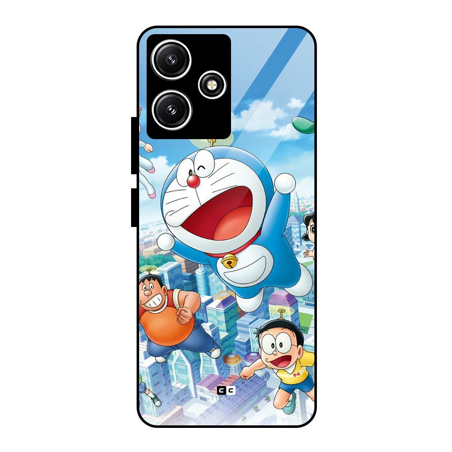 Doremon Flying Glass Back Case for Poco M6 Pro