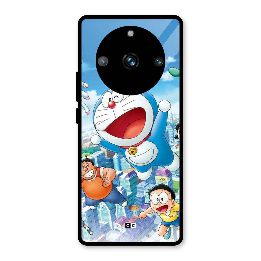 Doremon Flying Glass Back Case for Realme 11 Pro Plus