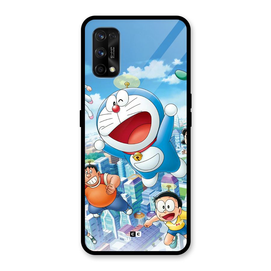 Doremon Flying Glass Back Case for Realme 7 Pro