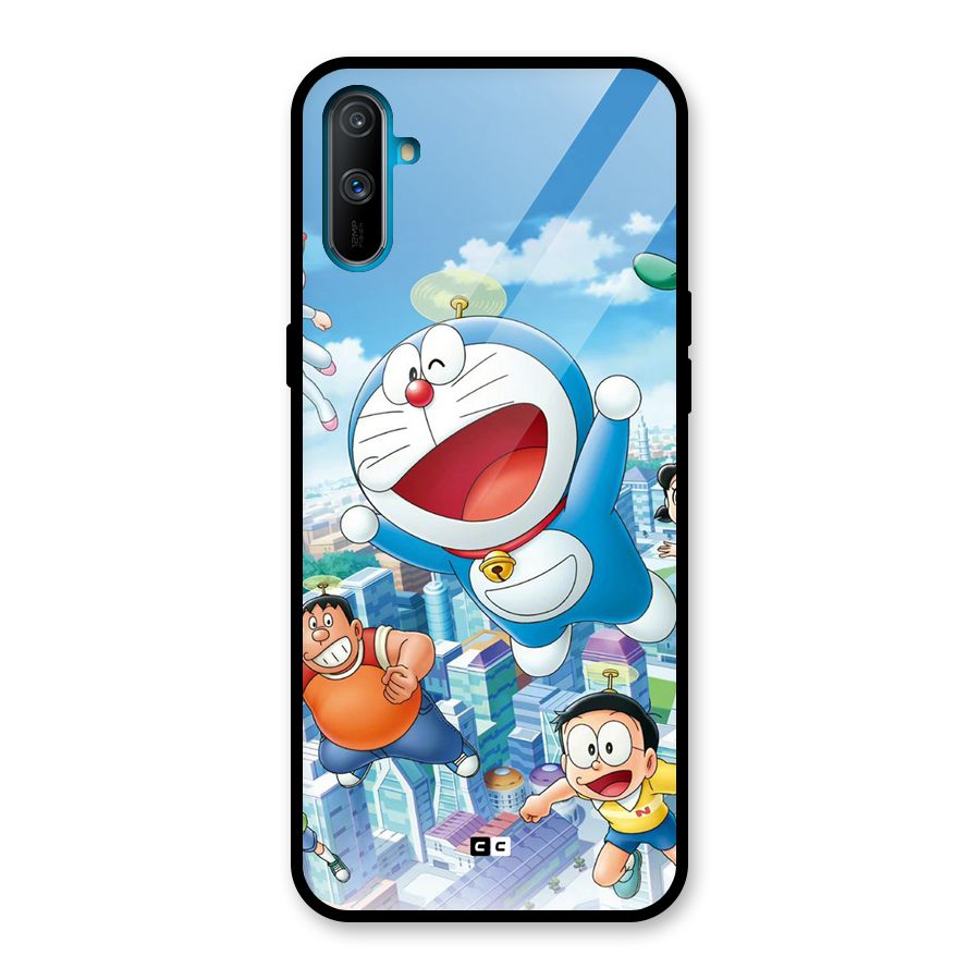 Doremon Flying Glass Back Case for Realme C3