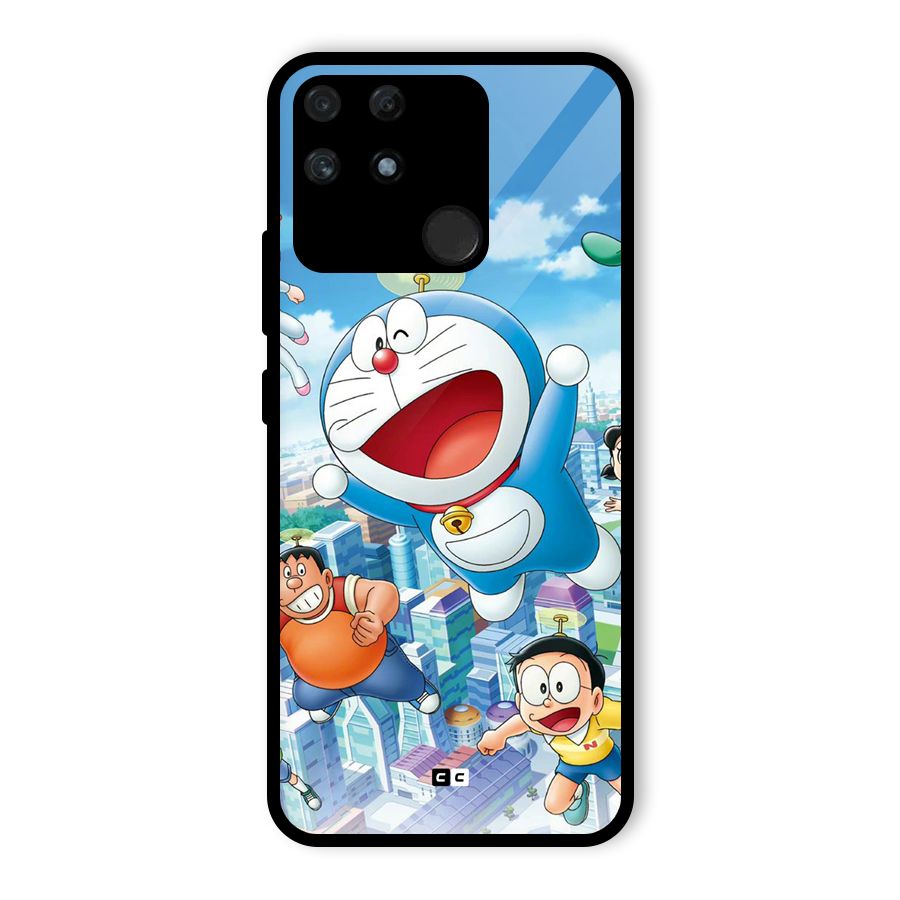 Doremon Flying Glass Back Case for Realme Narzo 50A