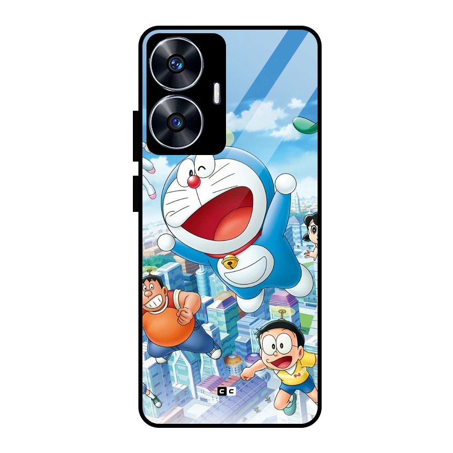 Doremon Flying Glass Back Case for Realme Narzo N55