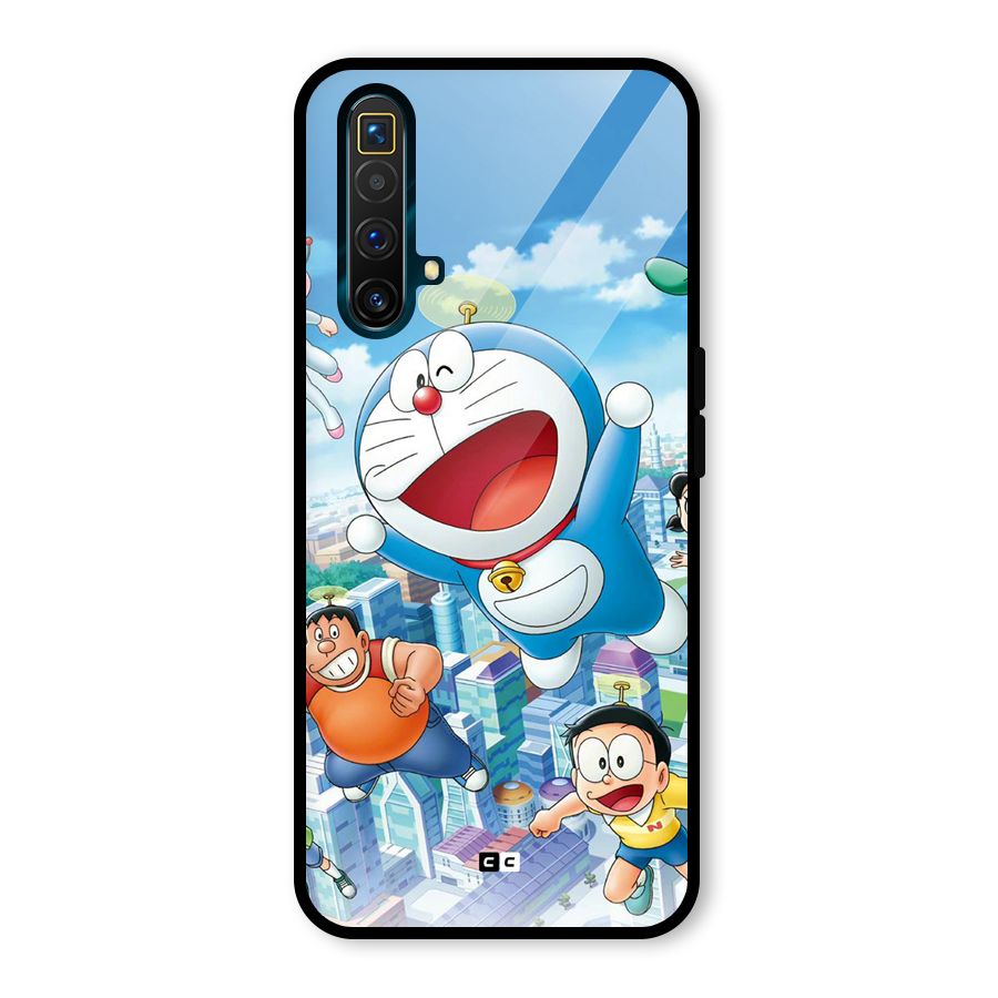 Doremon Flying Glass Back Case for Realme X3