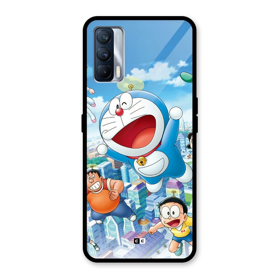 Doremon Flying Glass Back Case for Realme X7