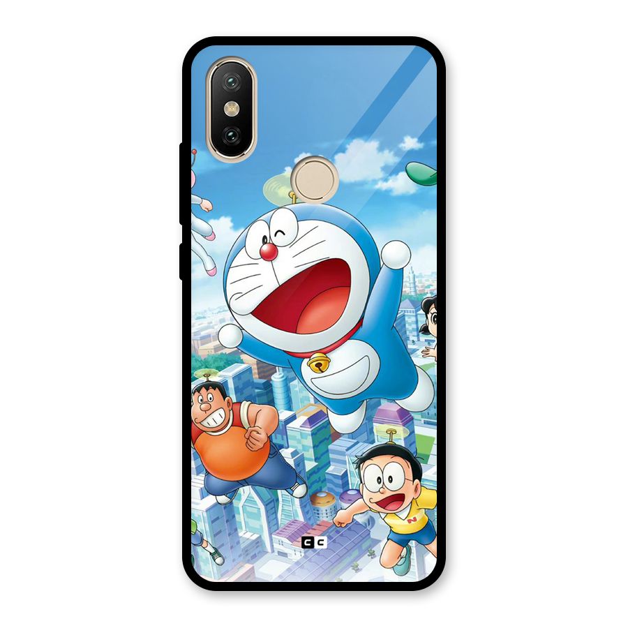 Doremon Flying Glass Back Case for Redmi A2