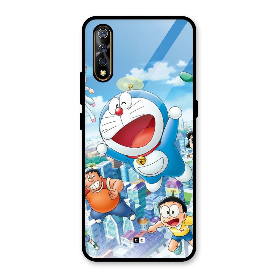Doremon Flying Glass Back Case for Vivo S1