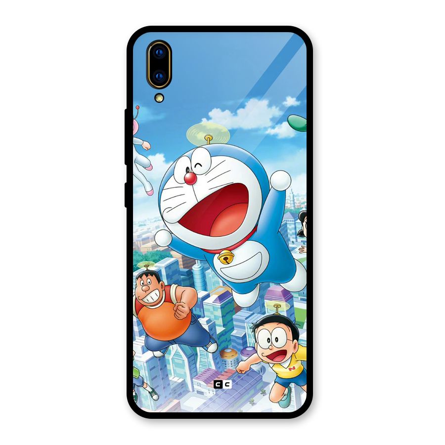 Doremon Flying Glass Back Case for Vivo V11 Pro