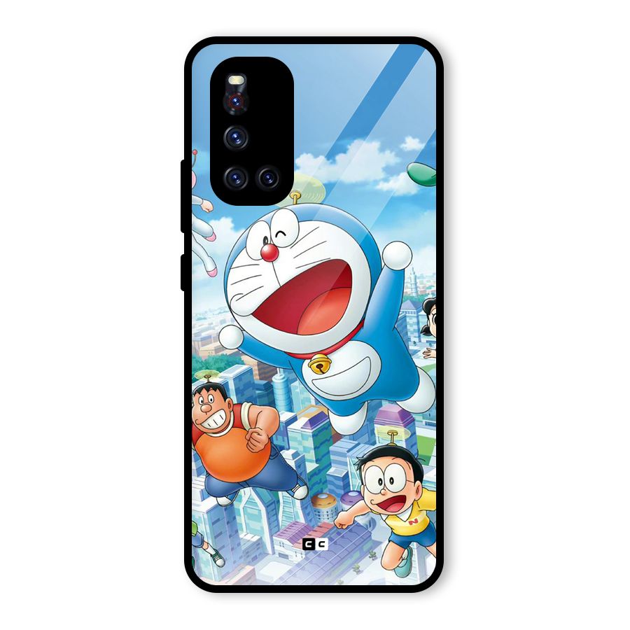 Doremon Flying Glass Back Case for Vivo V19