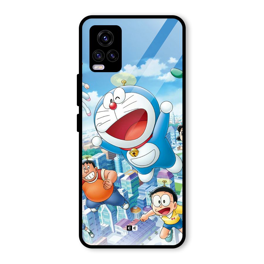 Doremon Flying Glass Back Case for Vivo V20 2021