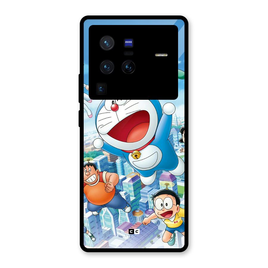 Doremon Flying Glass Back Case for Vivo X80 Pro