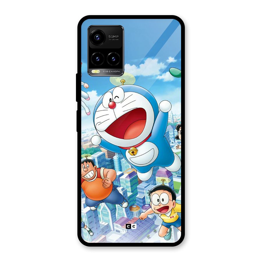 Doremon Flying Glass Back Case for Vivo Y21T