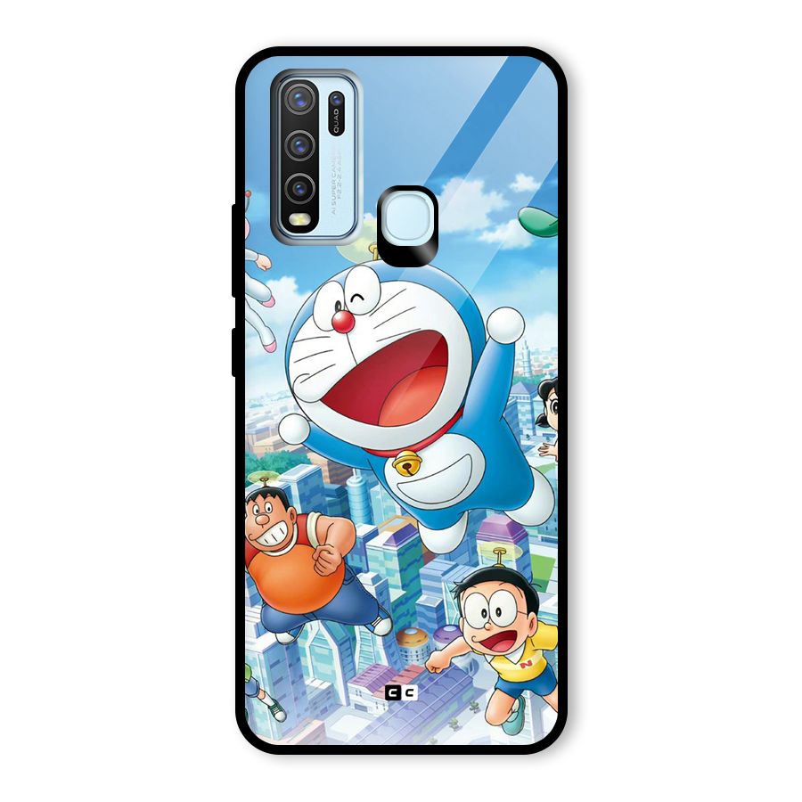 Doremon Flying Glass Back Case for Vivo Y30