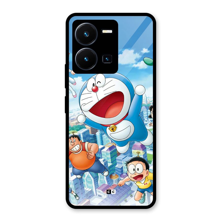 Doremon Flying Glass Back Case for Vivo Y35