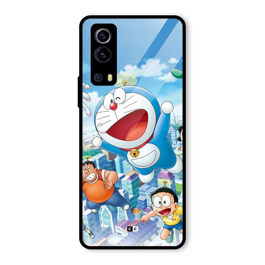 Doremon Flying Glass Back Case for Vivo iQOO Z3