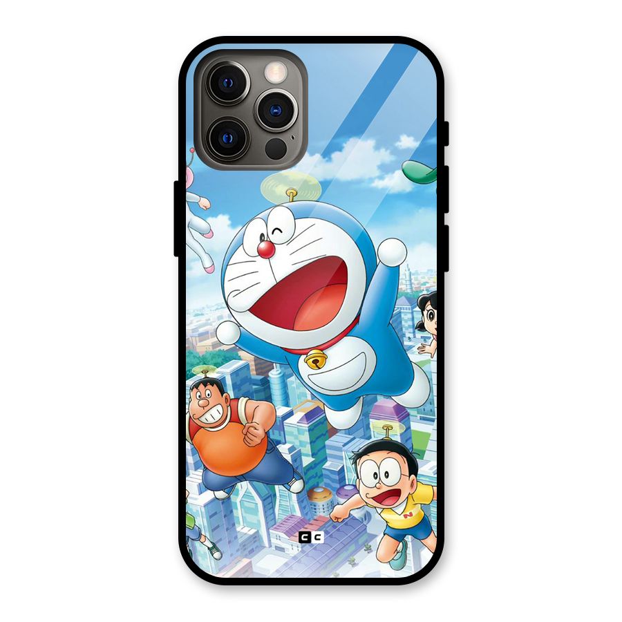 Doremon Flying Glass Back Case for iPhone 12 Pro