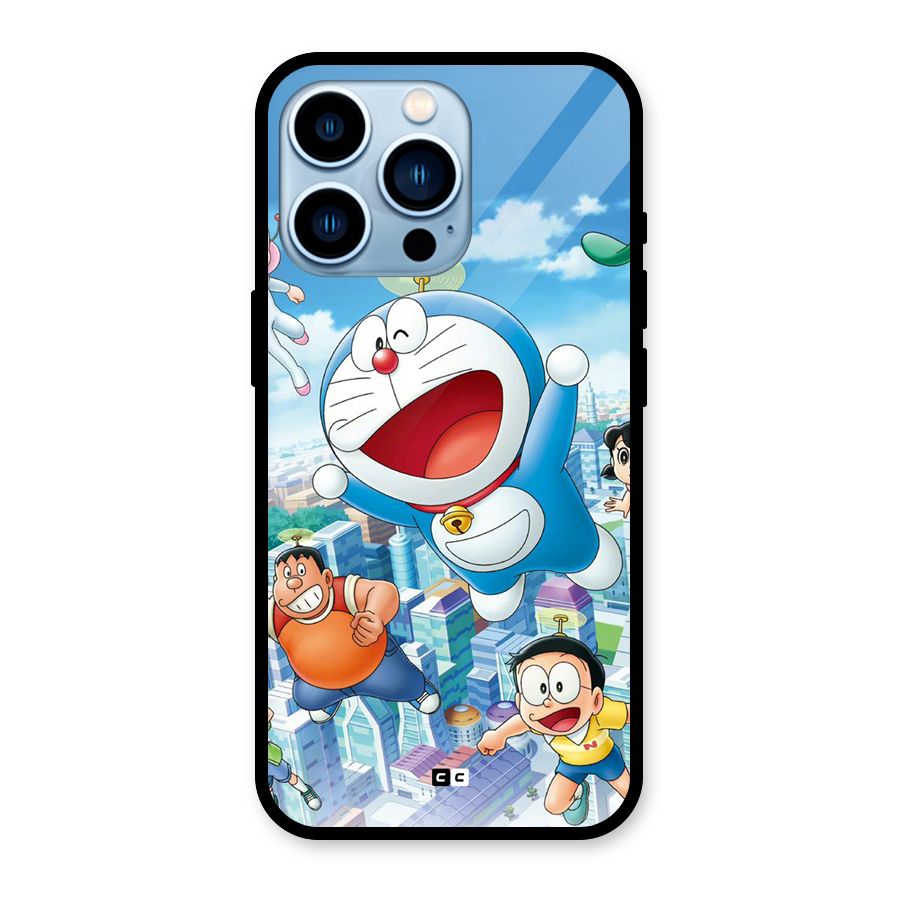 Doremon Flying Glass Back Case for iPhone 13 Pro