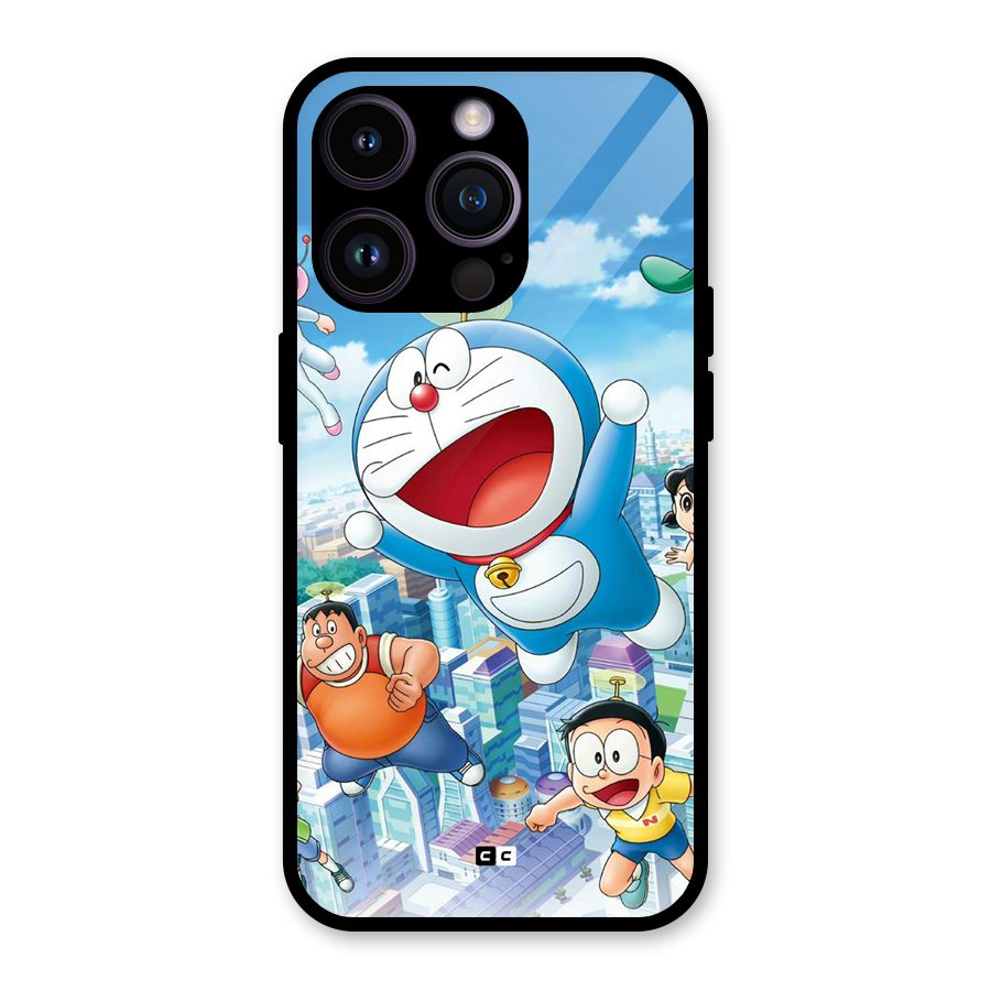 Doremon Flying Glass Back Case for iPhone 14 Pro