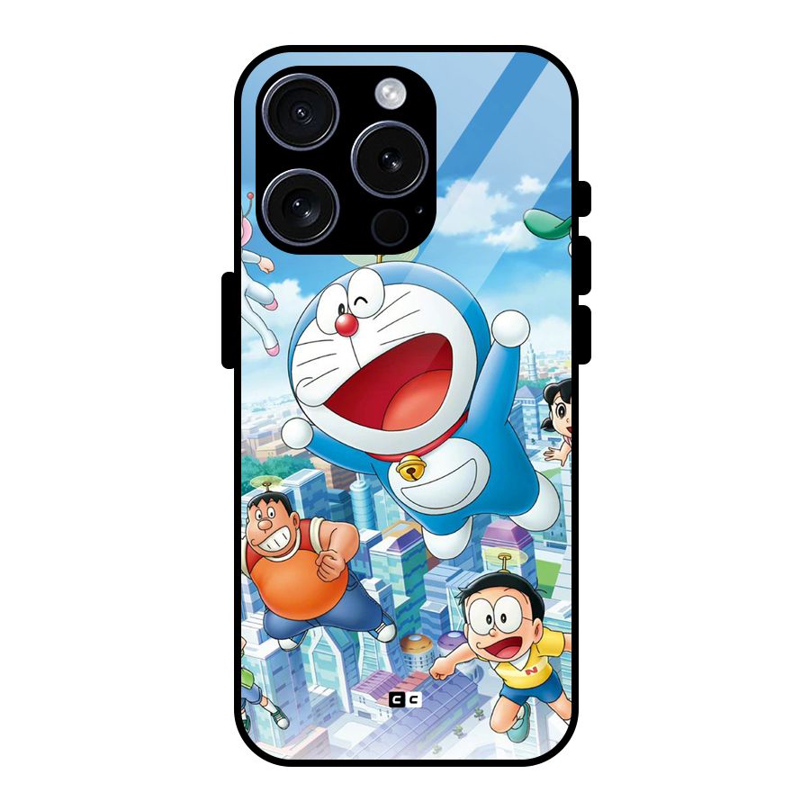 Doremon Flying Glass Back Case for iPhone 15 Pro