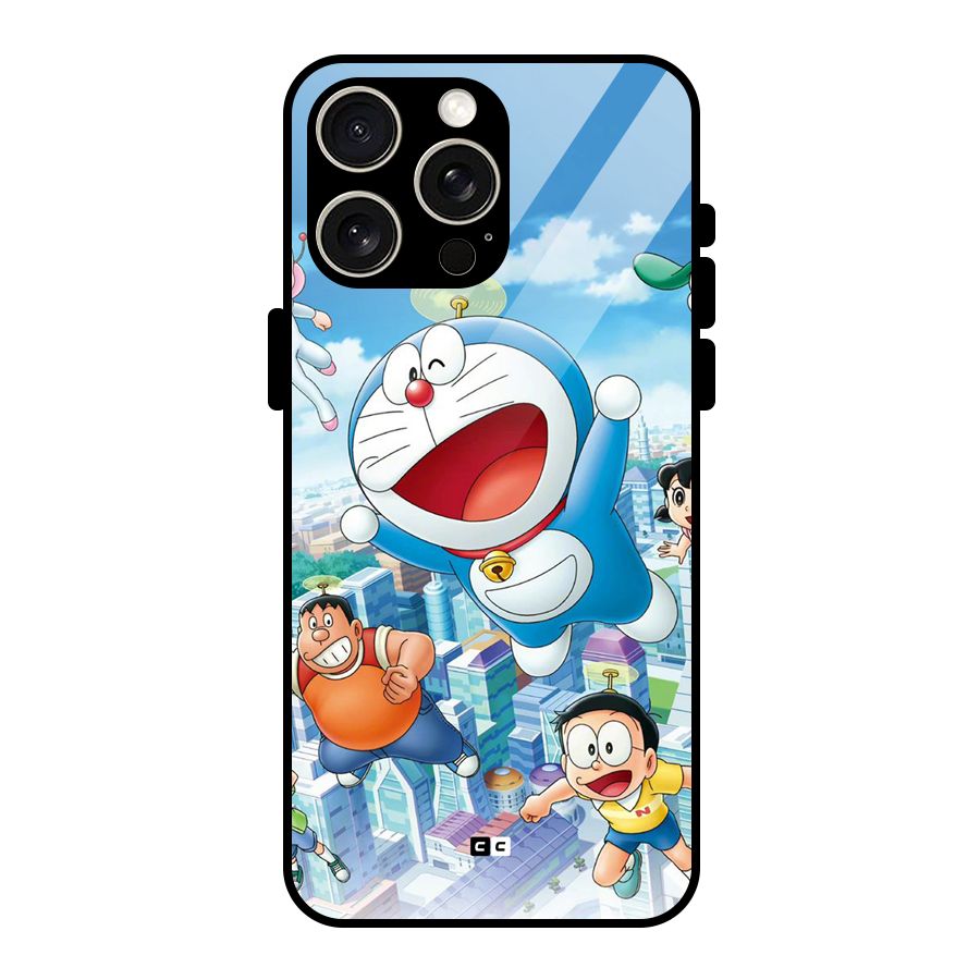 Doremon Flying Glass Back Case for iPhone 15 Pro Max