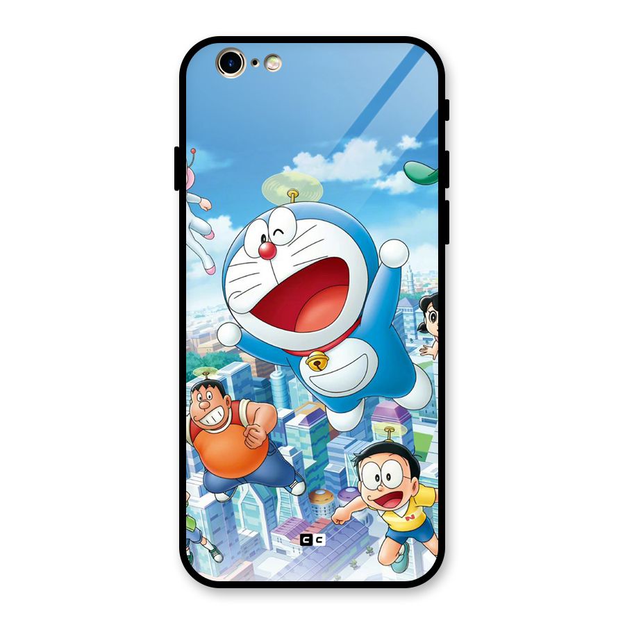Doremon Flying Glass Back Case for iPhone 6 6S