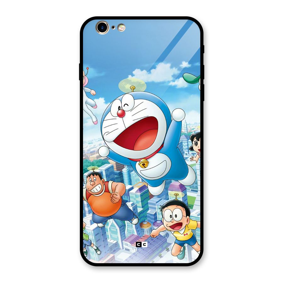 Doremon Flying Glass Back Case for iPhone 6 Plus 6S Plus