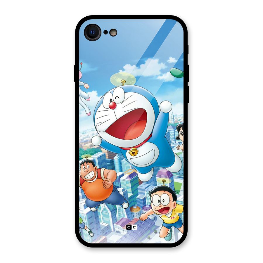 Doremon Flying Glass Back Case for iPhone 7