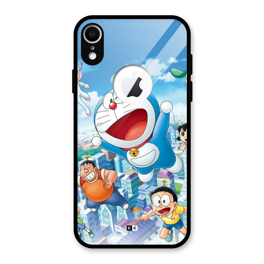 Doremon Flying Glass Back Case for iPhone XR Logo Cut