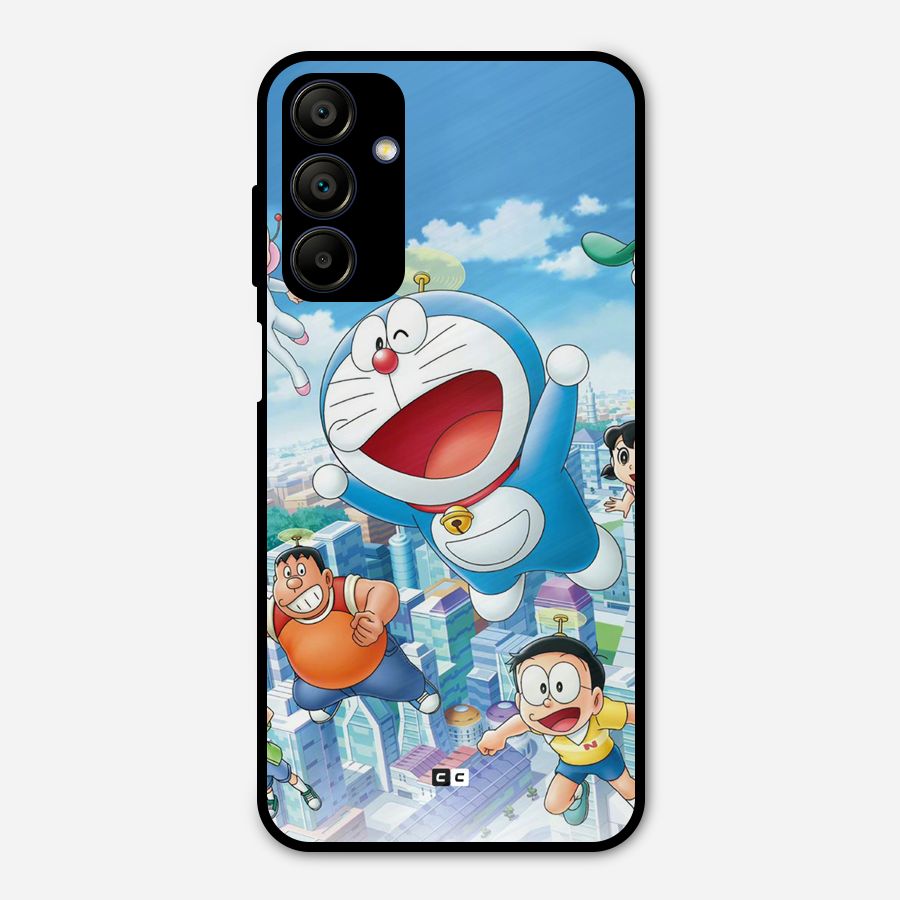 Doremon Flying Metal Back Case for Galaxy A15 5G