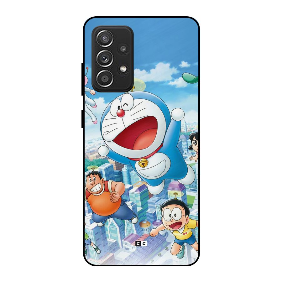 Doremon Flying Metal Back Case for Galaxy A52s 5G